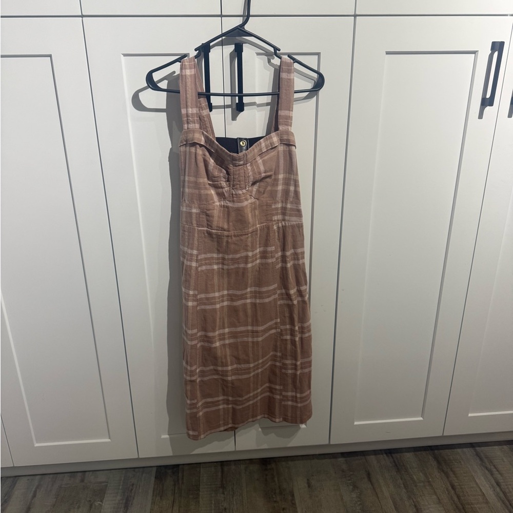 Plaid Sleeveless Dress free people size large